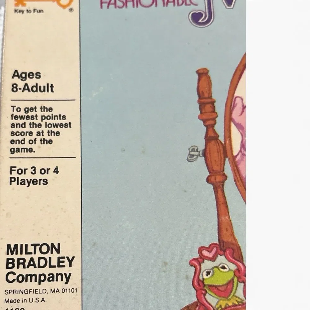 Vintage Miss Piggy Card Game Complete score sheets 1980 Milton Bradley
